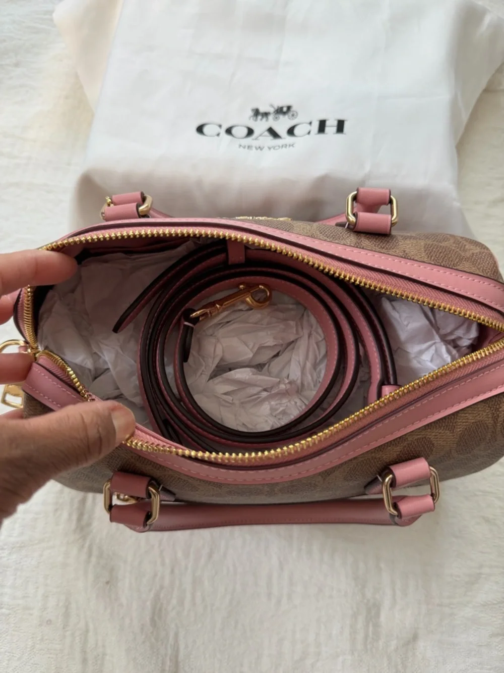 Coach Rowan Satchel Signature Canvas - Picture 10 of 16